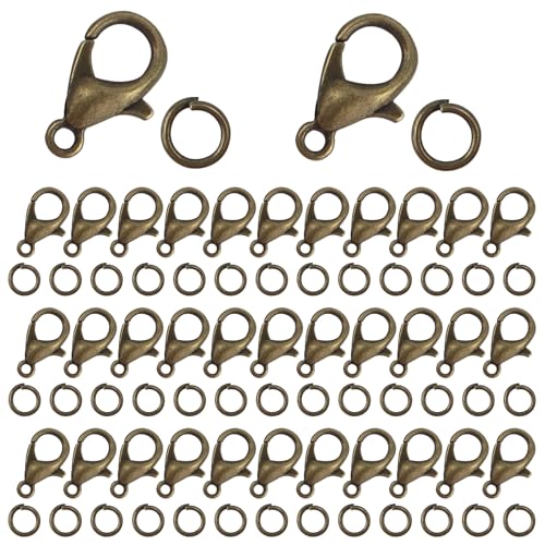 TOAOB 200 Stück Antike Bronze Karabinerverschluss Offenem Sprungringsatz Ketten Verschluss 12 x 6 mm und Biegeringe 5 mm Schmuckverschlüsse Verschlüsse für TOAOB 200 Stück Antike Bronze Karabinerverschluss Offenem Sprungringsatz Ketten Verschluss 12 x 6 mm und Biegeringe 5 mm Schmuckverschlüsse Verschlüsse für von TOAOB THE ONE AND ONLY BABY
