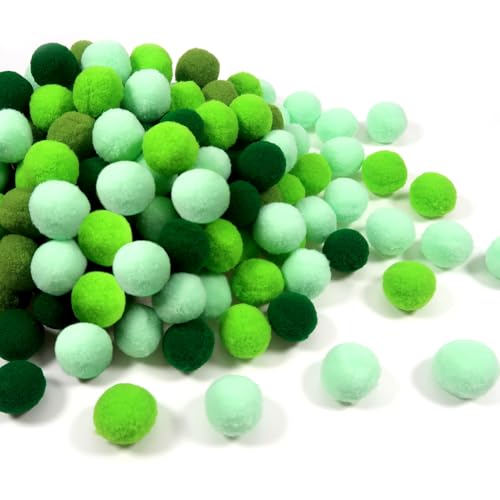 TOAOB 200 Stück Pompons zum Basteln 2 cm Grün Serie Pompom Flauschigen Pompons Bälle Plüsch set Bälle Kunst Bommel für Lustige DIY Kreative Handwerk von TOAOB THE ONE AND ONLY BABY