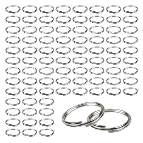 TOAOB 200 Stück Schlüsselringe 10mm Spaltringe Edelstahl Offene Biegeringe Runde Flache Schlüsselring Silber Sprungring Set Doppelring Biegeringe für Schlüssel Haustier Tag Art Craft Making TOAOB 200 Stück Schlüsselringe 10mm Spaltringe Edelstahl Offene Biegeringe Runde Flache Schlüsselring Silber Sprungring Set Doppelring Biegeringe für Schlüssel Haustier Tag Art Craft Making von TOAOB THE ONE AND ONLY BABY