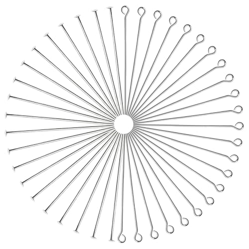 TOAOB 200 Stück Silber Edelstahl Nietstifte Kugelkopf und Flachen Kopfstifte 40 mm für Ohrring Schmuckherstellung TOAOB 200 Stück Silber Edelstahl Nietstifte Kugelkopf und Flachen Kopfstifte 40 mm für Ohrring Schmuckherstellung von TOAOB THE ONE AND ONLY BABY