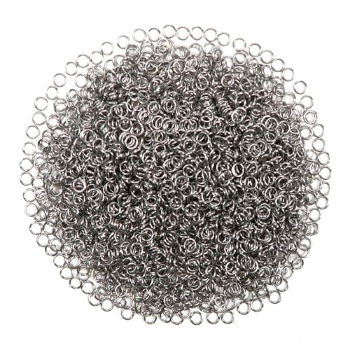 TOAOB 2000 Stück Jump Ringe Spaltringe 3 mm Edelstahl Stahlfarbe Sprungringe Offene Biegeringe Verbindungsringe für DIY Schmuckherstellung Halsketten Armband Schlüsselanhänger TOAOB 2000 Stück Jump Ringe Spaltringe 3 mm Edelstahl Stahlfarbe Sprungringe Offene Biegeringe Verbindungsringe für DIY Schmuckherstellung Halsketten Armband Schlüsselanhänger von TOAOB THE ONE AND ONLY BABY