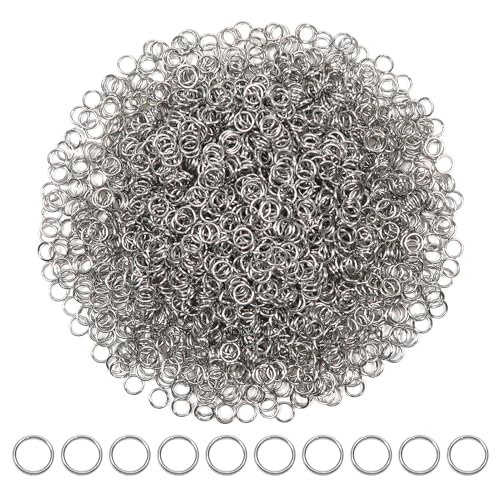 TOAOB 2000 Stück Jump Ringe Spaltringe 5 mm Edelstahl Stahlfarbe Sprungringe Offene Biegeringe Verbindungsringe für DIY Schmuckherstellung Halsketten Armband Schlüsselanhänger TOAOB 2000 Stück Jump Ringe Spaltringe 5 mm Edelstahl Stahlfarbe Sprungringe Offene Biegeringe Verbindungsringe für DIY Schmuckherstellung Halsketten Armband Schlüsselanhänger von TOAOB THE ONE AND ONLY BABY