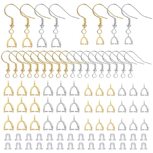 TOAOB 240 Stück Ohrhänger 925 Silber Ohrhänger Ohrhaken Ohrring Haken Hypoallergene Ohrhaken Ohrringe Zubehör mit Anhängerschlaufe und Silikon Ohrringe Verschlüsse für DIY Ohrhänger Schmuckherstellung von TOAOB THE ONE AND ONLY BABY