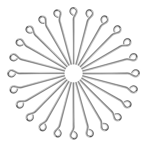 TOAOB 25mm Ösenstifte Edelstahl 200 Stück Open Eye Pins Silber für Ohrring Anhänger Perlen Schmuck DIY Handwerk Machen TOAOB 25mm Ösenstifte Edelstahl 200 Stück Open Eye Pins Silber für Ohrring Anhänger Perlen Schmuck DIY Handwerk Machen von TOAOB THE ONE AND ONLY BABY