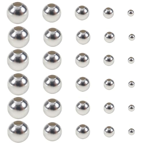 TOAOB 2700 Stück Sandwich Perle Runde Bulk Metall Abstandsperlen 2mm 3mm 4mm 5mm 6mm Silber Schmuck Halskette DIY Armband Handarbeit TOAOB 2700 Stück Sandwich Perle Runde Bulk Metall Abstandsperlen 2mm 3mm 4mm 5mm 6mm Silber Schmuck Halskette DIY Armband Handarbeit von TOAOB THE ONE AND ONLY BABY