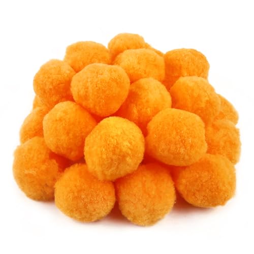 TOAOB 30 Stück Pompons zum Basteln Groß 5 cm Gold Pompom Flauschigen Plüsch set Bälle Kunst Bommel für Dekorieren Verzieren Nähen DIY Lustige Kreativen Handwerk von TOAOB THE ONE AND ONLY BABY