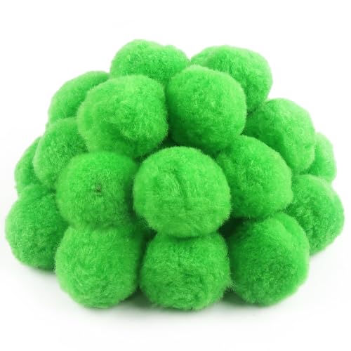 TOAOB 30 Stück Pompons zum Basteln Groß 5 cm Helle Grün Pompom Flauschigen Plüsch set Bälle Kunst Bommel für Dekorieren Verzieren Nähen DIY Lustige Kreativen Handwerk von TOAOB THE ONE AND ONLY BABY