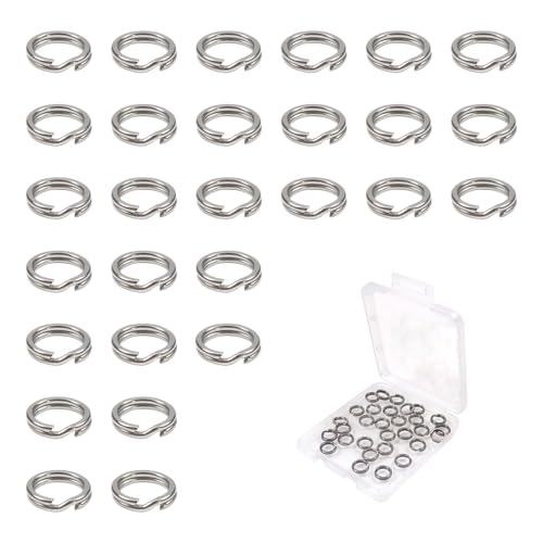 TOAOB 30 Stück Spaltringe Klein 6 mm Edelstahl Doppelte Split Ringe Schlüsselringe Flachdraht Sprengring für Schmuck Halsketten Armbänder Ohrringe Schlüssel Basteln Ornamente TOAOB 30 Stück Spaltringe Klein 6 mm Edelstahl Doppelte Split Ringe Schlüsselringe Flachdraht Sprengring für Schmuck Halsketten Armbänder Ohrringe Schlüssel Basteln Ornamente von TOAOB THE ONE AND ONLY BABY