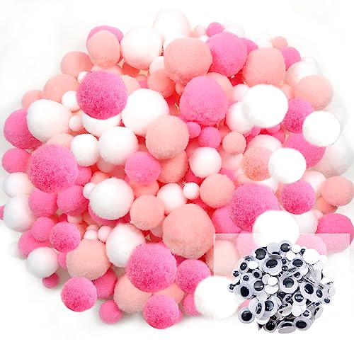 TOAOB 300 Stück Pompons 10 mm bis 30 mm Rosa Serie Pompom Flauschigen Plüsch Set Bälle Kunst Bommel Einschließlich 100 Stück Selbstklebend Wackelaugen für Lustige DIY Kreative Handwerk TOAOB 300 Stück Pompons 10 mm bis 30 mm Rosa Serie Pompom Flauschigen Plüsch Set Bälle Kunst Bommel Einschließlich 100 Stück Selbstklebend Wackelaugen für Lustige DIY Kreative Handwerk von TOAOB THE ONE AND ONLY BABY