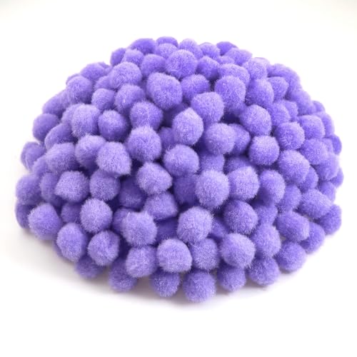 TOAOB 300 Stück Pompons 10mm Klein Lila Pompom Flauschigen Plüsch set Bälle Kunst Bommel für Lustige DIY Kreative Handwerk von TOAOB THE ONE AND ONLY BABY