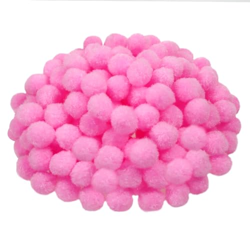 TOAOB 300 Stück Pompons 20 mm Klein Rosa Pompom Flauschigen Plüsch Set Bälle Kunst Bommel für Lustige DIY Kreative Handwerk von TOAOB THE ONE AND ONLY BABY