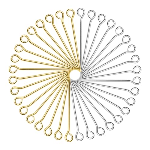 TOAOB 30mm Ösenstifte Edelstahl 200 Stück Open Eye Pins Silber und Gold für Ohrring Anhänger Perlen Schmuck DIY Handwerk Machen TOAOB 30mm Ösenstifte Edelstahl 200 Stück Open Eye Pins Silber und Gold für Ohrring Anhänger Perlen Schmuck DIY Handwerk Machen von TOAOB THE ONE AND ONLY BABY