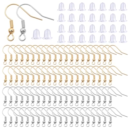 TOAOB 400 Stück 18x19mm Ohrring Haken Ohrhaken mit 400 Ohrstopper für Ohrringe Schmuckherstellung TOAOB 400 Stück 18x19mm Ohrring Haken Ohrhaken mit 400 Ohrstopper für Ohrringe Schmuckherstellung von TOAOB THE ONE AND ONLY BABY