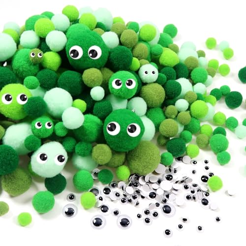 TOAOB 400 Stück Pompons zum Basteln 1cm 1.5cm 2cm 2.5cm 3cm Grün Serie Pompom Flauschigen Pompons Bälle Plüsch set Bälle Kunst Bommel für Lustige DIY Kreative Handwerk TOAOB 400 Stück Pompons zum Basteln 1cm 1.5cm 2cm 2.5cm 3cm Grün Serie Pompom Flauschigen Pompons Bälle Plüsch set Bälle Kunst Bommel für Lustige DIY Kreative Handwerk von TOAOB THE ONE AND ONLY BABY