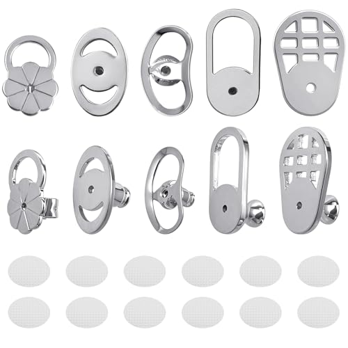 TOAOB 5 Paar Messing Vergoldet 18K Platin Gold Ohrstecker Verschluss Silber Ohrring Ohrringheber Einstellbare 5 Stile mit Ohrläppchen Unterstützung Patches für Schwere Ohrringe Zubehör TOAOB 5 Paar Messing Vergoldet 18K Platin Gold Ohrstecker Verschluss Silber Ohrring Ohrringheber Einstellbare 5 Stile mit Ohrläppchen Unterstützung Patches für Schwere Ohrringe Zubehör von TOAOB THE ONE AND ONLY BABY