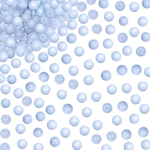TOAOB 50 Stück 8 mm Natürliche Edelstein Blauer Chalcedon Perlen Runde Lose Perlen mit Loch zum Schmuck Basteln Auffädeln DIY Armband Halsketten Schmuckherstellung TOAOB 50 Stück 8 mm Natürliche Edelstein Blauer Chalcedon Perlen Runde Lose Perlen mit Loch zum Schmuck Basteln Auffädeln DIY Armband Halsketten Schmuckherstellung von TOAOB THE ONE AND ONLY BABY