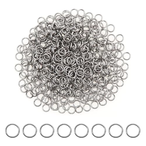 TOAOB 500 Stück 3mm Jump Ringe Spaltringe Edelstahl Sprungringe Offene Biegeringe Verbindungsringe für DIY Schmuckherstellung Halsketten Armband Schlüsselanhänger von TOAOB THE ONE AND ONLY BABY