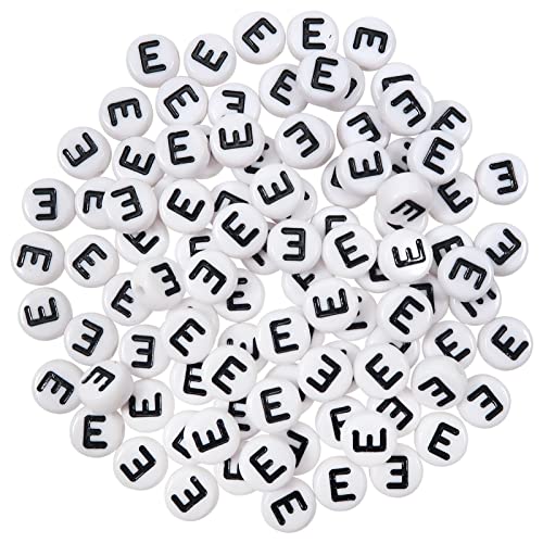 TOAOB 500 Stück 4x7mm Buchstabenperlen Vokale Weiß Buchstabenperlen E Rund Acryl Spacer Perlen für Schmuckherstellung TOAOB 500 Stück 4x7mm Buchstabenperlen Vokale Weiß Buchstabenperlen E Rund Acryl Spacer Perlen für Schmuckherstellung von TOAOB THE ONE AND ONLY BABY