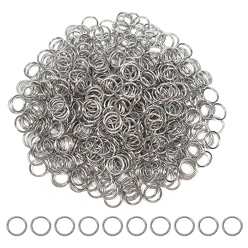 TOAOB 500 Stück Jump Ringe Spaltringe 6mm Edelstahl Sprungringe Offene Biegeringe Verbindungsringe für DIY Schmuckherstellung Halsketten Armband Schlüsselanhänger von TOAOB THE ONE AND ONLY BABY