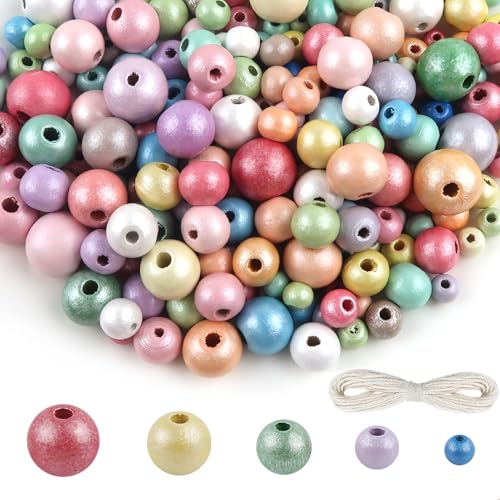 TOAOB 600 Stück Natürliche Runde Rosa Serie Holzperlen set 6mm bis 14mm Gemischte Größe Runde Holzperle Basteln mit Loch für DIY Schmuck Herstellung TOAOB 600 Stück Natürliche Runde Rosa Serie Holzperlen set 6mm bis 14mm Gemischte Größe Runde Holzperle Basteln mit Loch für DIY Schmuck Herstellung von TOAOB THE ONE AND ONLY BABY