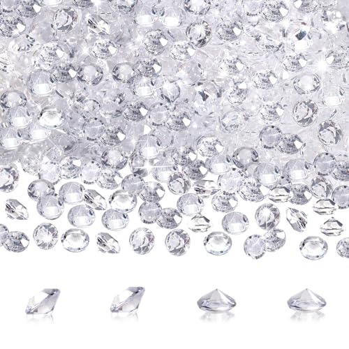 TOAOB 700 Stück Deko Diamanten 10mm Acryl Kristalle Transparent Diamantkristalle Dekosteine Tischdeko Diamanten Streudeko Hochzeit Dekoration von TOAOB THE ONE AND ONLY BABY