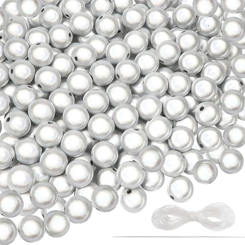 TOAOB 8 mm Acryl Reflektierende Perlen Weiß 400 Stück Wunderperlen Lllusionsperle für Armbänder Halsketten Schmuckherstellung Hübsch Unter Licht TOAOB 8 mm Acryl Reflektierende Perlen Weiß 400 Stück Wunderperlen Lllusionsperle für Armbänder Halsketten Schmuckherstellung Hübsch Unter Licht von TOAOB THE ONE AND ONLY BABY