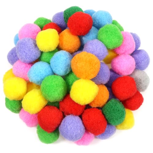 TOAOB 80 Stück Pompons Groß 4 cm Bunte Pompom Flauschigen Plüsch set Bälle Kunst Bommel für Lustige DIY Kreative Handwerk von TOAOB THE ONE AND ONLY BABY