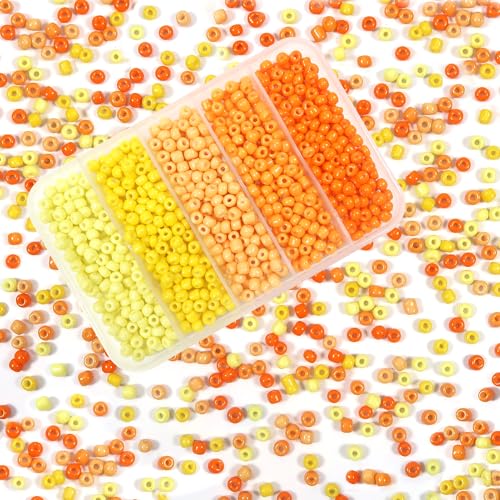 TOAOB Gelb Serie 3mm Glasperlen zum Auffädeln 1500 Stücke Glas Rocailles Perlen Kleine Glasperlen Set 50 Gramm Seed Beads für DIY Armband Halsketten Basteln Schmuckherstellung TOAOB Gelb Serie 3mm Glasperlen zum Auffädeln 1500 Stücke Glas Rocailles Perlen Kleine Glasperlen Set 50 Gramm Seed Beads für DIY Armband Halsketten Basteln Schmuckherstellung von TOAOB THE ONE AND ONLY BABY