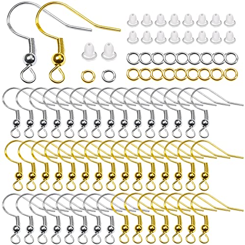 TOAOB 300 Stück Ohrring Haken 925 Ohrringe Selber Machen Set Silber und Gold mit Gummi Ohrstopper und Biegeringe Spule für Schmuck Ohrringe Basteln Zubehör Ohrhänger Schmuckherstellung TOAOB 300 Stück Ohrring Haken 925 Ohrringe Selber Machen Set Silber und Gold mit Gummi Ohrstopper und Biegeringe Spule für Schmuck Ohrringe Basteln Zubehör Ohrhänger Schmuckherstellung von TOAOB THE ONE AND ONLY BABY