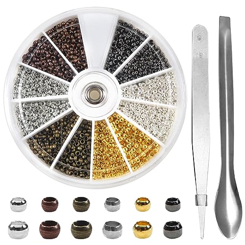 TOAOB 2400 Stück 6 Frabe Mixed Tube Crimp Perlen Kupfer Spacer Beads 2 mm 2.5 mm Quetschperlen set für Armbänder Halsketten DIY Handgefertigte Schmuckherstellung TOAOB 2400 Stück 6 Frabe Mixed Tube Crimp Perlen Kupfer Spacer Beads 2 mm 2.5 mm Quetschperlen set für Armbänder Halsketten DIY Handgefertigte Schmuckherstellung von TOAOB THE ONE AND ONLY BABY