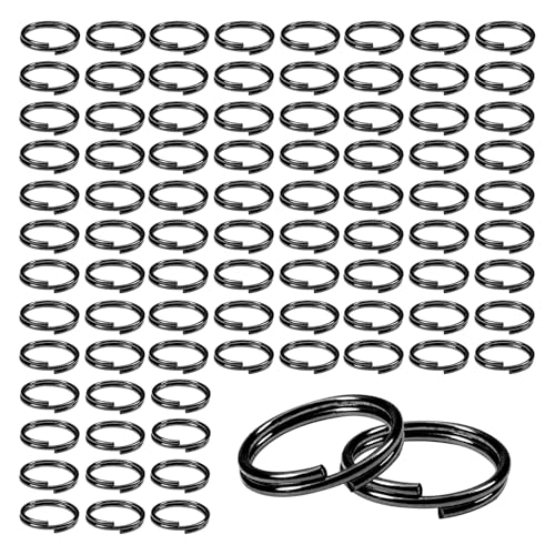 Toaob 150 Stück Doppelring, aus Metall, offener Ring, Split Jump Ring, Verbindungsstück, Kette, Links, 10 mm, Schwarz, für Schlüssel, Halskette, Armband, Ohrringe, Handwerk, Schmuckherstellung Toaob 150 Stück Doppelring, aus Metall, offener Ring, Split Jump Ring, Verbindungsstück, Kette, Links, 10 mm, Schwarz, für Schlüssel, Halskette, Armband, Ohrringe, Handwerk, Schmuckherstellung von TOAOB THE ONE AND ONLY BABY