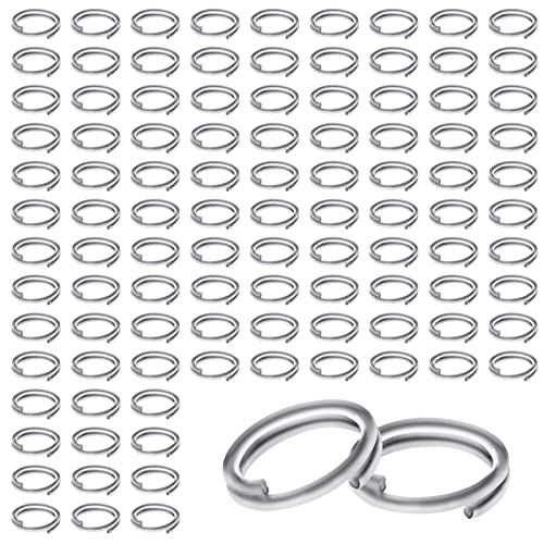 Toaob 500 Stück Doppelverbindungsring aus Metall, offen, Split Jump Ring, Kettenverbinder, Links 6 mm, Silber, für Schlüssel, Halskette, Armband, Ohrringe, Handwerk, Schmuckherstellung von TOAOB THE ONE AND ONLY BABY