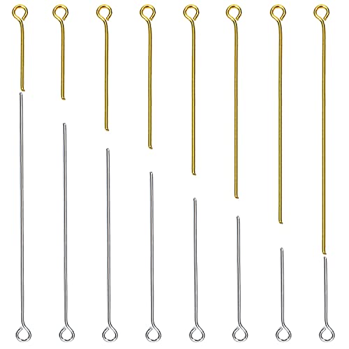 TOAOB 800 Stück Eye Pins Silber und Gold Metall Kettelstifte Nietstifte mit Öse Gemischte Größe für Ohrring Schmuckherstellung TOAOB 800 Stück Eye Pins Silber und Gold Metall Kettelstifte Nietstifte mit Öse Gemischte Größe für Ohrring Schmuckherstellung von TOAOB THE ONE AND ONLY BABY