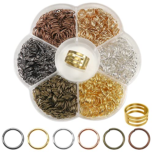 Toaob ca. 960 Stück Verbindungsringe offen Jump Ring 8 mm aus Metall Schmuckverbinder Links mehrfarbig für DIY Schmuckherstellung Toaob ca. 960 Stück Verbindungsringe offen Jump Ring 8 mm aus Metall Schmuckverbinder Links mehrfarbig für DIY Schmuckherstellung von TOAOB THE ONE AND ONLY BABY