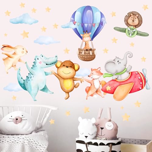 TOARTI Tier Flugzeug Wandtattoo Lichtfarbe Babyzimmer Wandsticker Mädchen Schlafzimmer Wanddeko Kinder Schlafzimmer Spielzimmer Wanddekoration DIY Zirkus Hase Tiere Wandaufkleber TOARTI Tier Flugzeug Wandtattoo Lichtfarbe Babyzimmer Wandsticker Mädchen Schlafzimmer Wanddeko Kinder Schlafzimmer Spielzimmer Wanddekoration DIY Zirkus Hase Tiere Wandaufkleber von TOARTi
