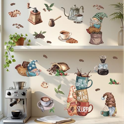 TOARTI Wandtattoo Wandaufkleber der Koch Gerichte Kaffee die Zwerge Wandsticker Vintage Wanddeko für Küche Esszimmer Kaffeetasse TOARTI Wandtattoo Wandaufkleber der Koch Gerichte Kaffee die Zwerge Wandsticker Vintage Wanddeko für Küche Esszimmer Kaffeetasse von TOARTi