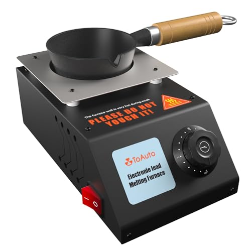 TOAUTO Elektrischer Blei-Schmelztopf, 15 Minuten Timing, hohe Kapazität, 2,7 kg, Hochsicherheitstopf, getrennt von Edelstahl-Metallbasis, Metallschmelztopf zum Angeln, Gewichtformen, Kugelgussformen TOAUTO Elektrischer Blei-Schmelztopf, 15 Minuten Timing, hohe Kapazität, 2,7 kg, Hochsicherheitstopf, getrennt von Edelstahl-Metallbasis, Metallschmelztopf zum Angeln, Gewichtformen, Kugelgussformen von TOAUTO