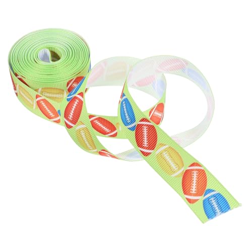 TOBBOMEY 1 Rolle Ball Bedrucktes Rippenband Basteln DIY Band Elegante Bänder Blumenverpackungsband Bänder Zum Basteln Praktisches Geschenkband Dekoband Tortenband Dekoration von TOBBOMEY