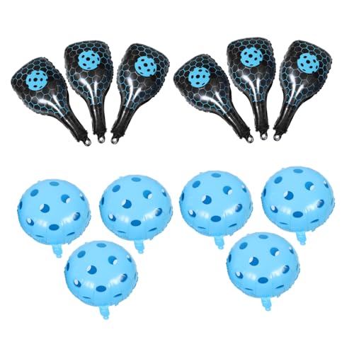 TOBBOMEY 1 Satz Aufblasbare Pickleball Ballons Cartoon Aluminiumfolie Dekorationen für Geburtstagsfeiern und Thematische Veranstaltungen Teilig Runde Ballons von TOBBOMEY