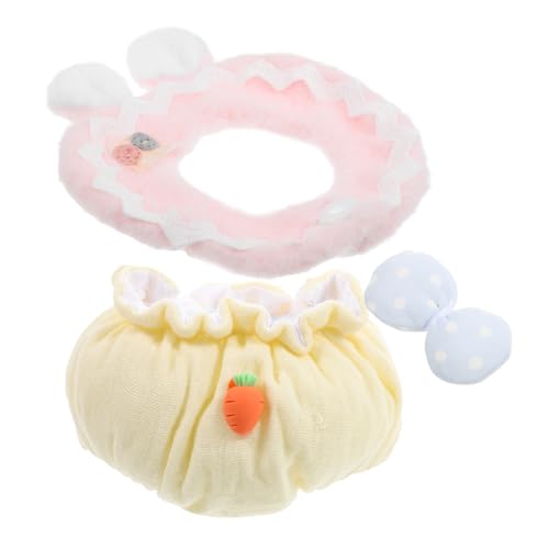 TOBBOMEY 1 Set Baby Kleidungsset, Austauschbare Stoffbär Kleidung, Puppen T Shirt Kleidung, Rollenspiel Plüschbär Zubehör, Zarte Stoffbär Shorts Für Plüschbär, Puppenbär Kleidung von TOBBOMEY