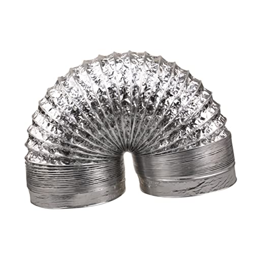 TOBBOMEY 1 Stück Aluminiumfolie Luftkanal Trockner-Entlüftungsschlauch entlüften flache Rohrentlüftung biegen Entlüftungsschlauch der Klimaanlage Belüftungssystem Silver TOBBOMEY 1 Stück Aluminiumfolie Luftkanal Trockner-Entlüftungsschlauch entlüften flache Rohrentlüftung biegen Entlüftungsschlauch der Klimaanlage Belüftungssystem Silver von TOBBOMEY