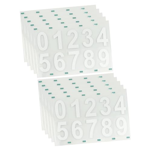 TOBBOMEY 10 Sätze Reflektierende Wasserfeste Zahlenaufkleber für Briefkästen Hausnummern Türen und Autos Selbstklebend UV Beständig bei Dunkelheit Weiß TOBBOMEY 10 Sätze Reflektierende Wasserfeste Zahlenaufkleber für Briefkästen Hausnummern Türen und Autos Selbstklebend UV Beständig bei Dunkelheit Weiß von TOBBOMEY