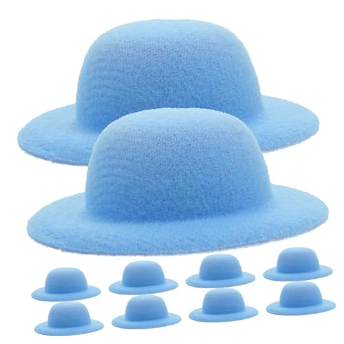 TOBBOMEY 10 Stück Mini Strohhut, Webhut, Puppe, DIY Puppenhut, DIY Hüte, Basteln, Foto Requisiten Zubehör, Miniatur Hüte, Mini Strickmützen, Puppenhaushut, Foto Requisiten, Mini Haushut TOBBOMEY 10 Stück Mini Strohhut, Webhut, Puppe, DIY Puppenhut, DIY Hüte, Basteln, Foto Requisiten Zubehör, Miniatur Hüte, Mini Strickmützen, Puppenhaushut, Foto Requisiten, Mini Haushut von TOBBOMEY