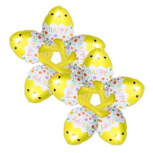 TOBBOMEY 10 Stück Osterei Aluminiumfolienballons Abschlussball Ballonbogen Set Ballondekorationen Spielzeugballon Kreisständer Ballongirlande Blasen Heliumtank Inflatorballons von TOBBOMEY