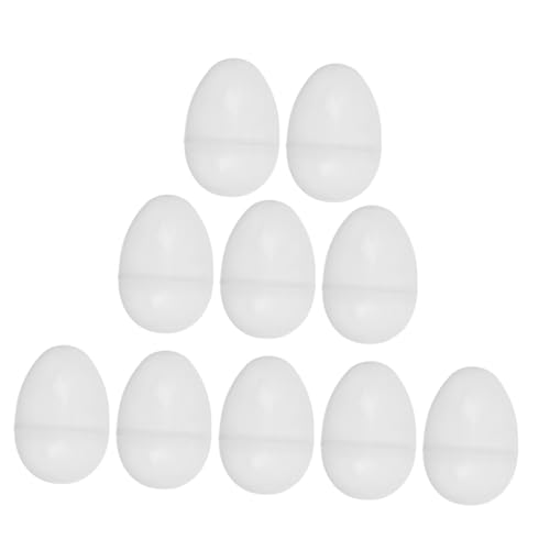 TOBBOMEY 10 Stück Ostereier durchsichtiges aus Plastik Plastikeier befüllbar behandeln Ostereibehälter Osterbonbonboxen Osterjagd-Ei -Verzierung Transparent von TOBBOMEY