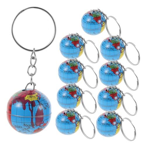TOBBOMEY 10 Stück Schlüsselanhänger Mit Erde, Planet, Schlüsselanhänger, Planeten, Schlüsselanhänger, Partyzubehör, Autoschlüsselanhänger, Neuheit, Schlüsselanhänger, Partygeschenk, von TOBBOMEY