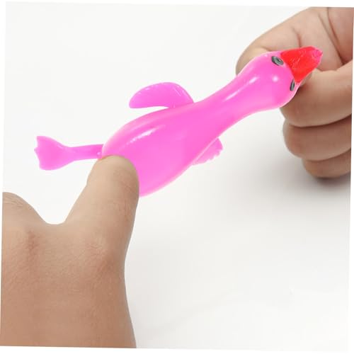 TOBBOMEY 10 Stück Teiliges Elastische Finger gänse Spielzeuge aus Strapazierfähigem TPR Dehnbar und Langlebig Lustiges Stretch Kreative Partygeschenke für Spaß und Unterhaltung von TOBBOMEY