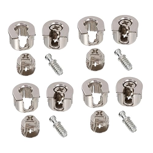 TOBBOMEY 10 Stück Teiliges Möbelverbinder aus Legiertem Eccentric Möbelbeschläge für Schrank und Regal Rostfreie Nut Connector Befestigungen Einfache Montage Stabile Verbindung für TOBBOMEY 10 Stück Teiliges Möbelverbinder aus Legiertem Eccentric Möbelbeschläge für Schrank und Regal Rostfreie Nut Connector Befestigungen Einfache Montage Stabile Verbindung für von TOBBOMEY
