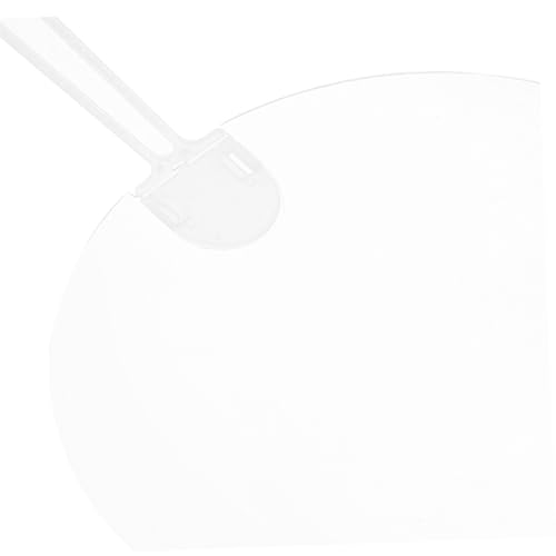 TOBBOMEY 10 Stück Teiliges Rundes Transparent Leicht Vielseitiger DIY Blanko fächer für Bühnenperformance Sommerdeko Tragbar und Leise für Erfrischende Kühlung von TOBBOMEY