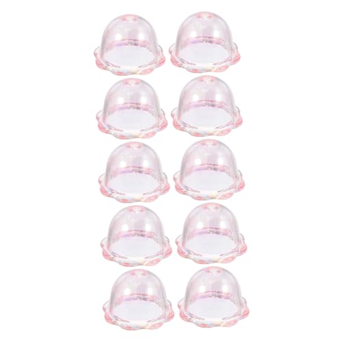 TOBBOMEY 10 Stück Teiliges Transparente Windspiel perlen mit Blumen perlenkappen und Quallen Charms Leichte Acrylperlen zum Auffädeln für DIY Schmuckherstellung Windspiel Dekoration TOBBOMEY 10 Stück Teiliges Transparente Windspiel perlen mit Blumen perlenkappen und Quallen Charms Leichte Acrylperlen zum Auffädeln für DIY Schmuckherstellung Windspiel Dekoration von TOBBOMEY